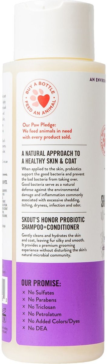 Skout's Honor Probiotic Lavender Pet Shampoo and Conditioner