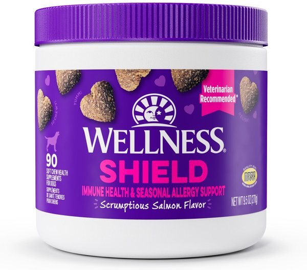 Wellness Shield Immunity/Allergy Salmon Flavor Chew Supplements for Dogs