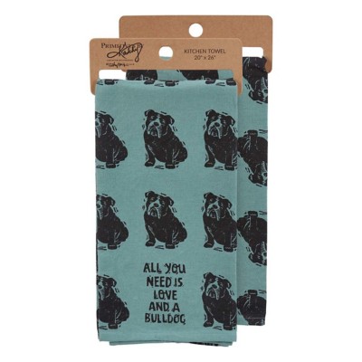 Primitives by Kathy Love and a Bulldog Kitchen Towel