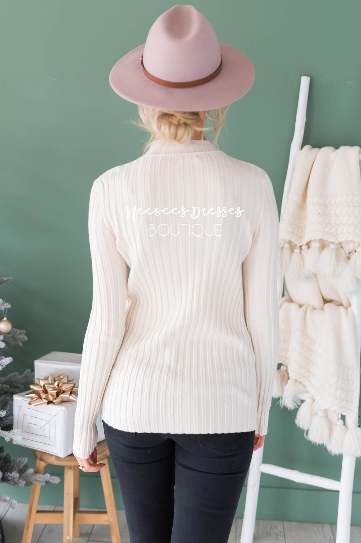 Button Up Ribbed Sweater