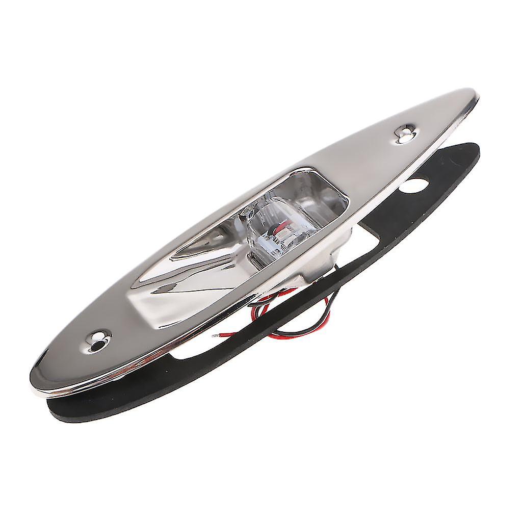 Navigation Lights Waterproof Pontoon Boat Teardrop Side Bow Lamps Stern Light， Dc 12v， Stainless Steel