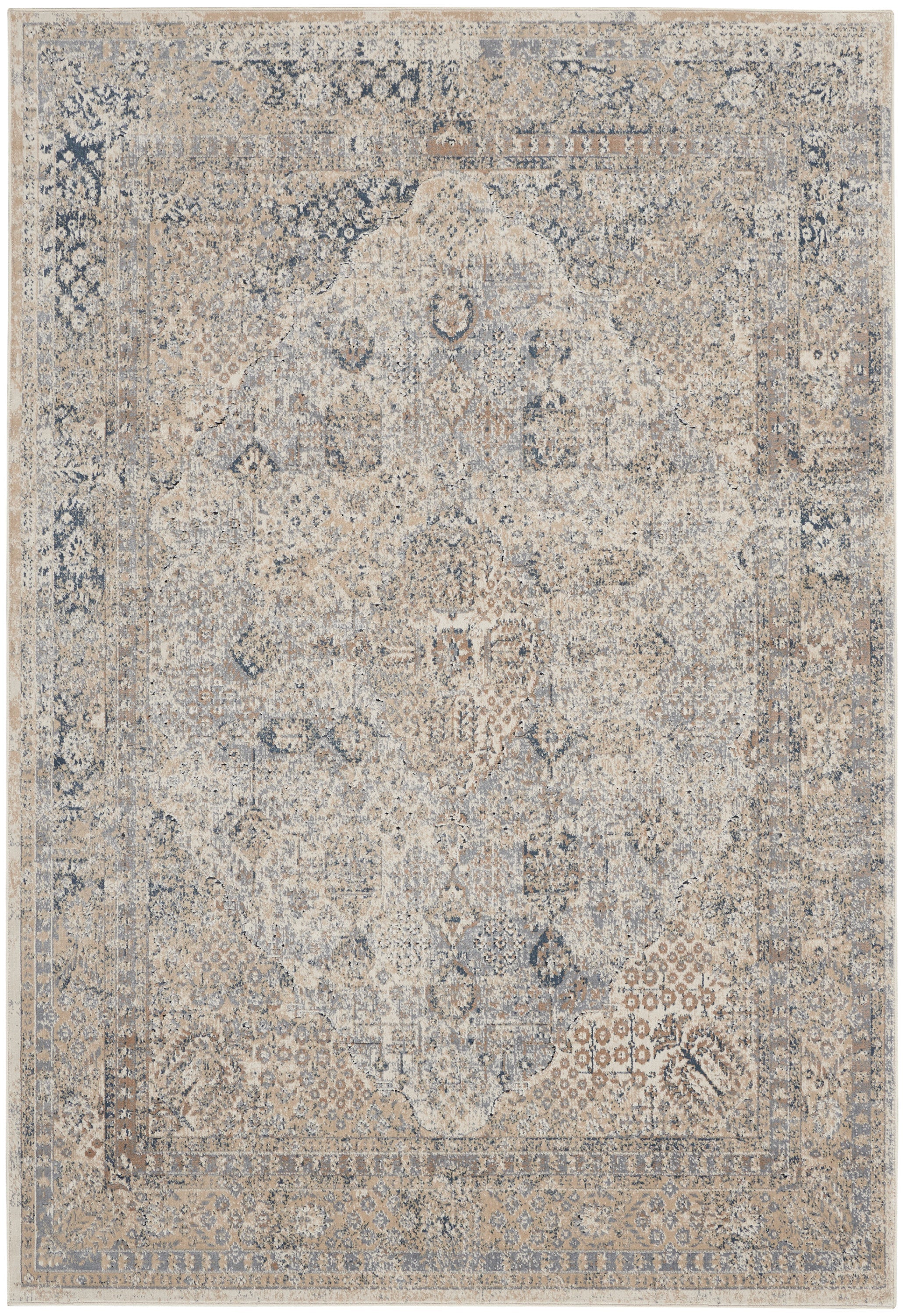 Malta Ivory/Blue Rug