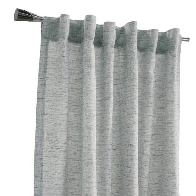 Gladstone Light Filtering Back Tab Curtain Panel Blue Habitat