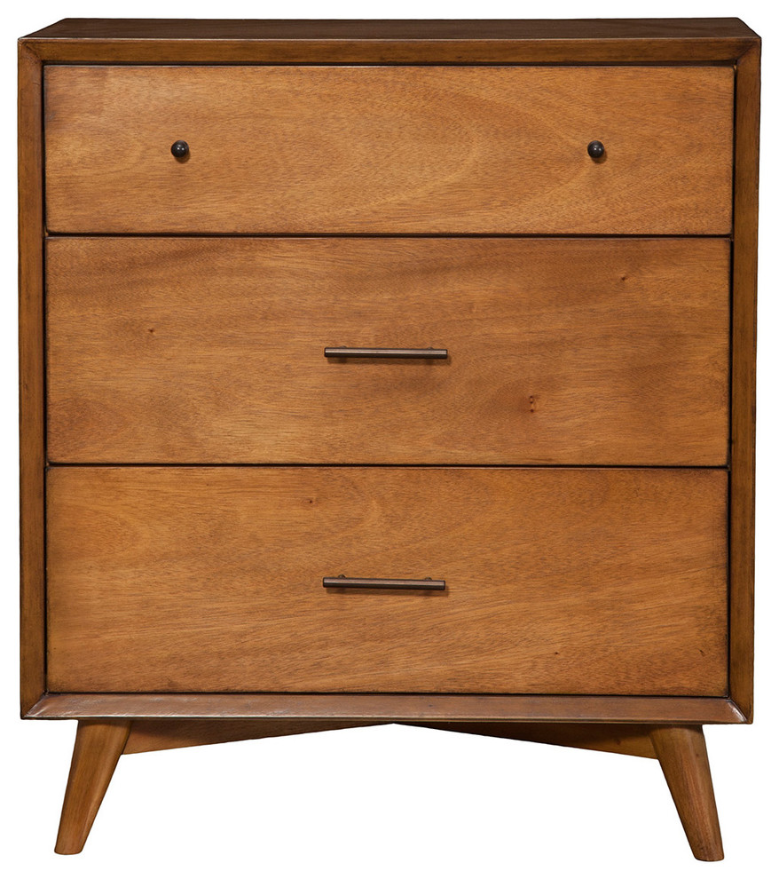 Emma Mason Signature Hover 3 Drawer Small Chest in Acorn ALP00056   Midcentury   Accent Chests And Cabinets   by Emma Mason  Houzz