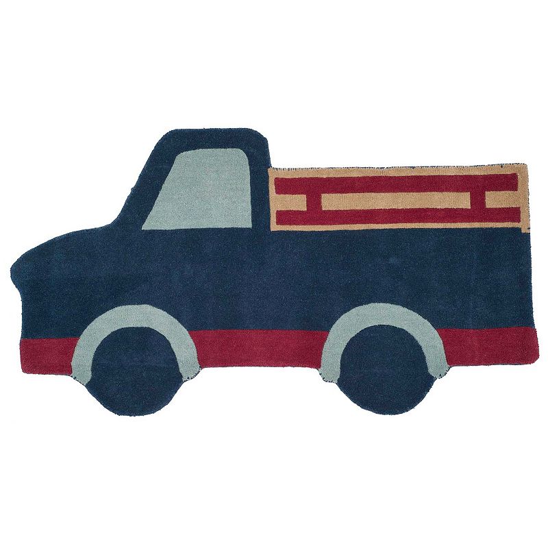 Safavieh Martha Stewart Becker Blue Truck Rug