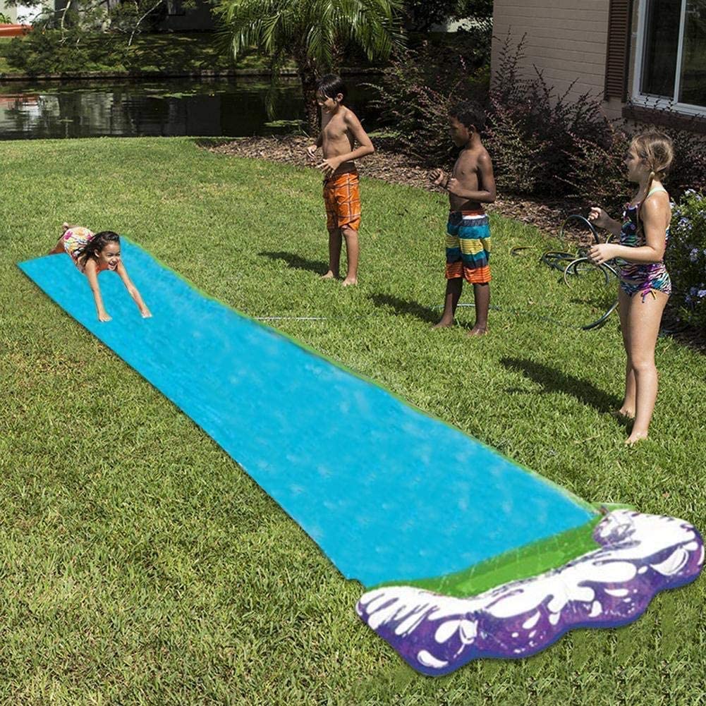 Intera Lawn Water Slides Slip and Slide for Kids Lawn Garden Play Swimming Pool Games Outdoor Party Water Toys