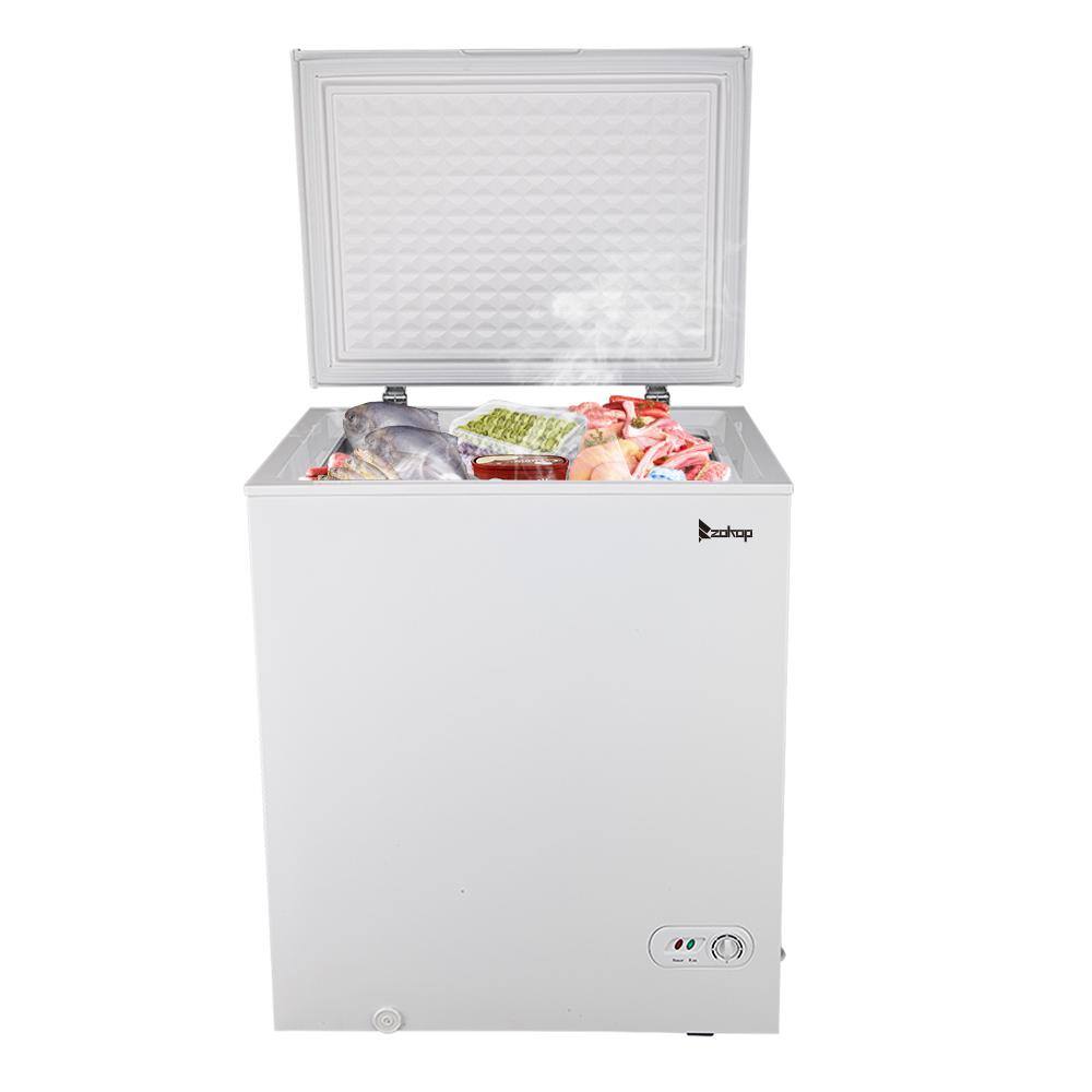 Winado 5.0 cu. ft. Manual Defrost Residential Chest Freezer in White 625655779035