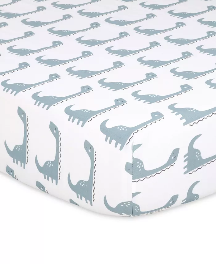 The Peanutshell Dino 4 Pack Crib Fitted Sheet Set