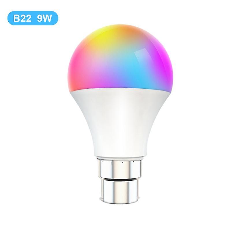 Corui Tuya Wifi E27 B22 Smart Dimmable Bulb Rgbcw 100-240v Led Light Smart Life App Control