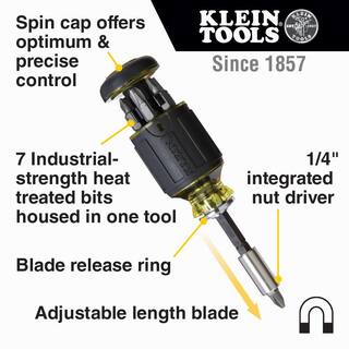 Klein Tools Adjustable Length Multi-Bit Screwdriver Set (2-Piece) 85516