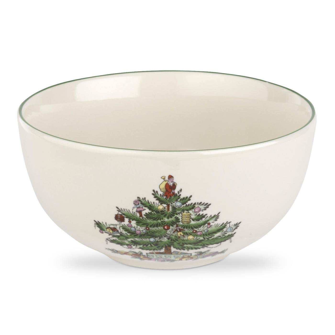 Spode Christmas Tree Fruit Salad Bowls， 5.5 Inch， Set of 4