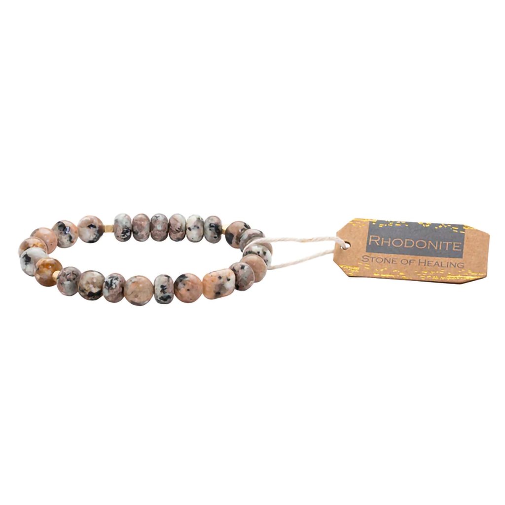 Scout Curated Wears  Stone Stack Bracelet Rhodonite - Stone of Healing