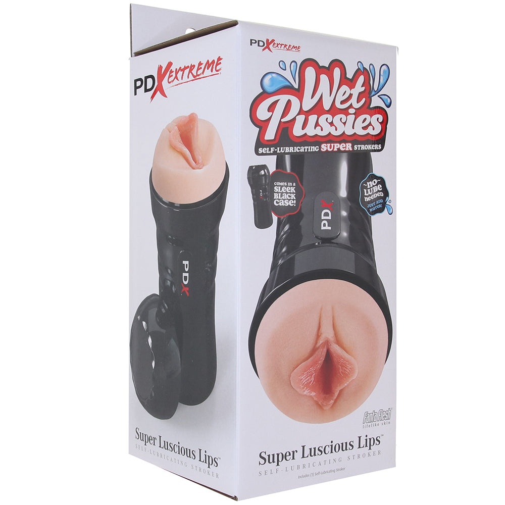 PDX Wet Pussies Super Luscious Lips Stroker in Light