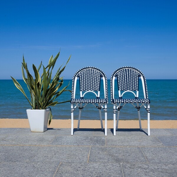 SAFAVIEH California Outdoor Side Chair Set of 2 (Fully Assembled)