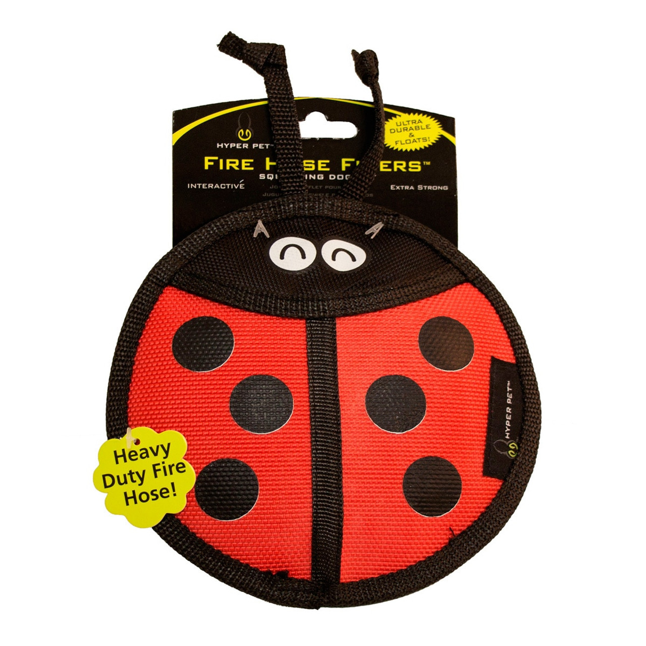 Hyper Pet 6.5 Firehose Flyers Ladybug Dog Toy