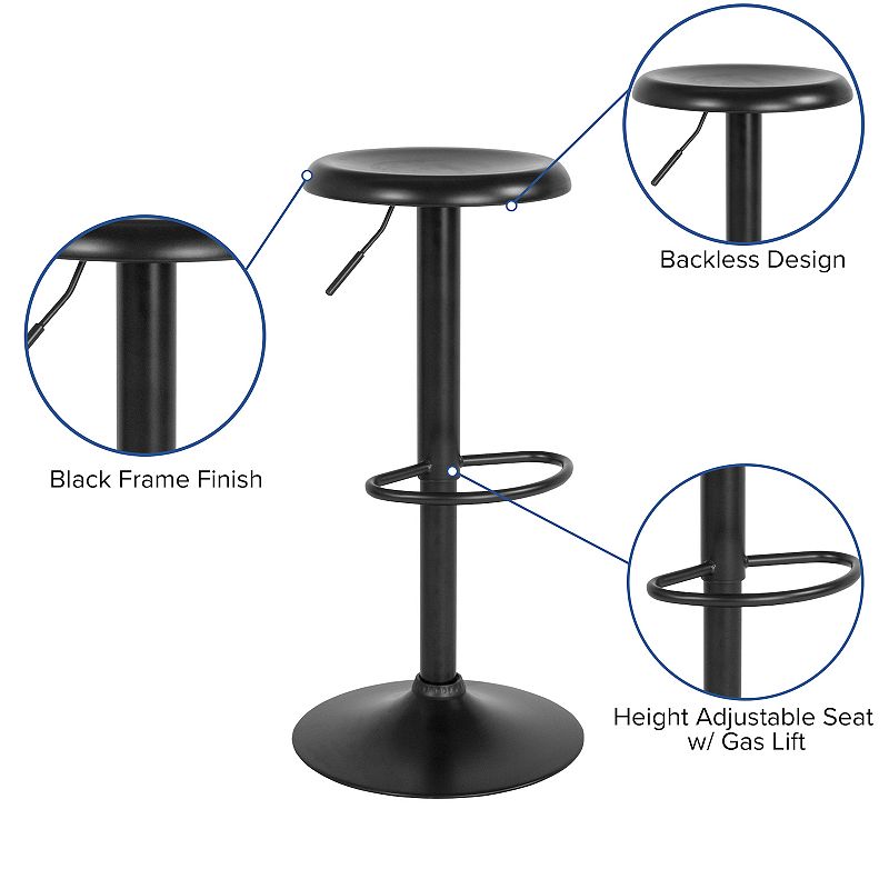 Flash Furniture Madrid Adjustable Height Bar Stool