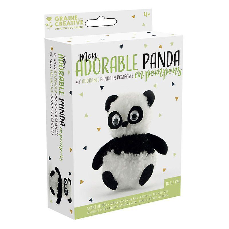 Kids DIY set - My adorable Panda in Pompons