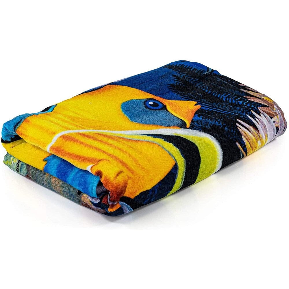 Coral Reef Tropical Fish Super Soft Plush Cotton Beach Bath Pool Towel