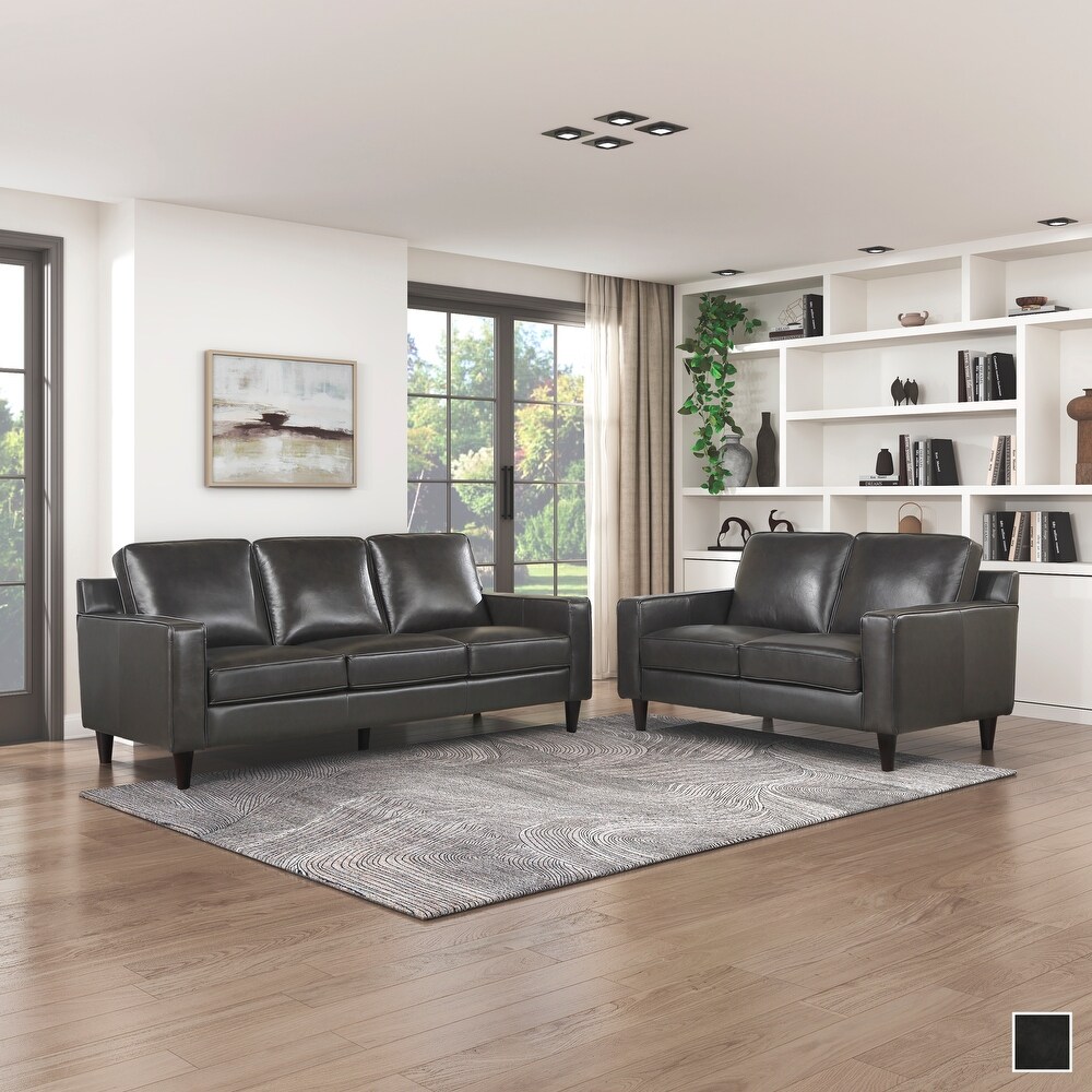 Belen 2 Piece Leather Match Living Room Sofa Set