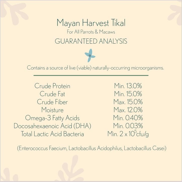 Higgins Mayan Harvest Tikal Parrot Food