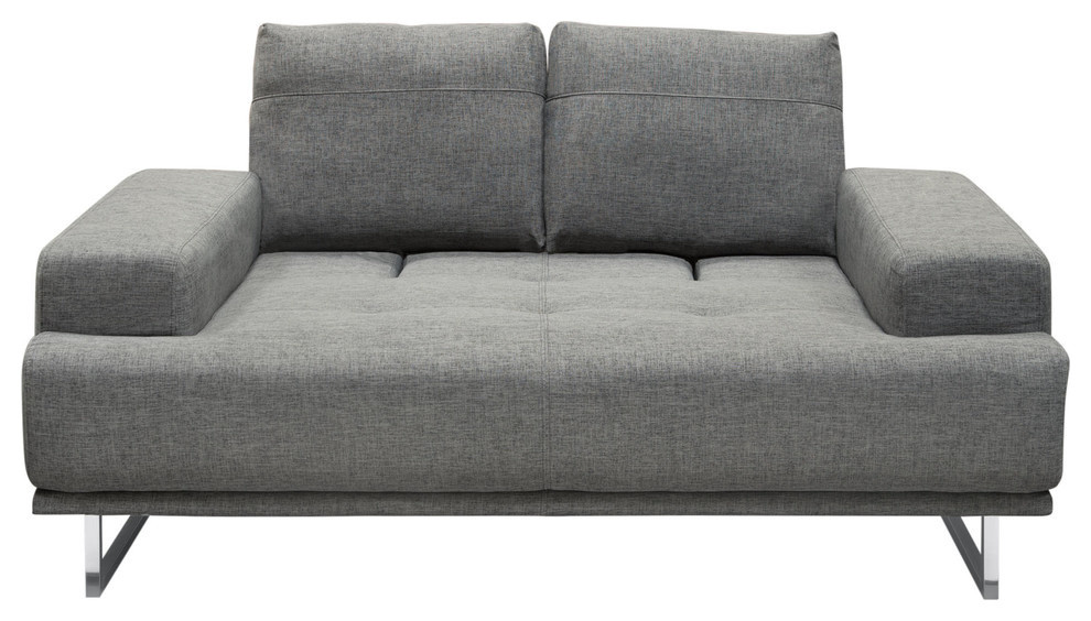 Russo Loveseat With Adjustable Seat Backs  Fabric   Contemporary   Loveseats   by Diamond Sofa  Houzz