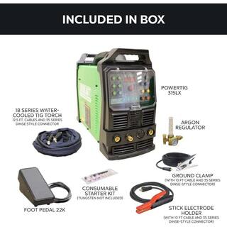 Everlast 315 Amp PowerTIG 315LX IGBT Digital Inverter ACDC StickTIG Welder with High Frequency and Lift TIG Start 240V PowerTIG 315LX