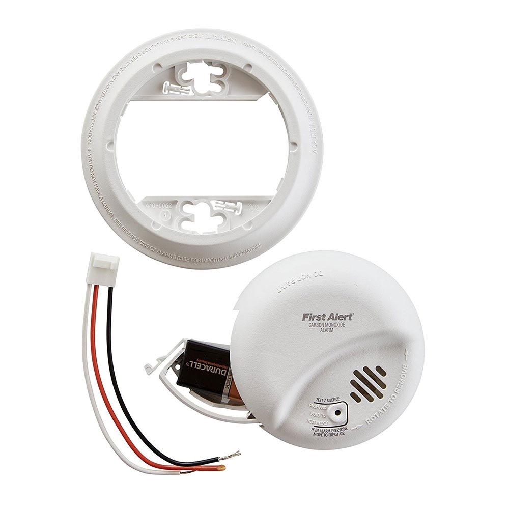 Hardwired Carbon Monoxide Alarm with Battery Back-up ;