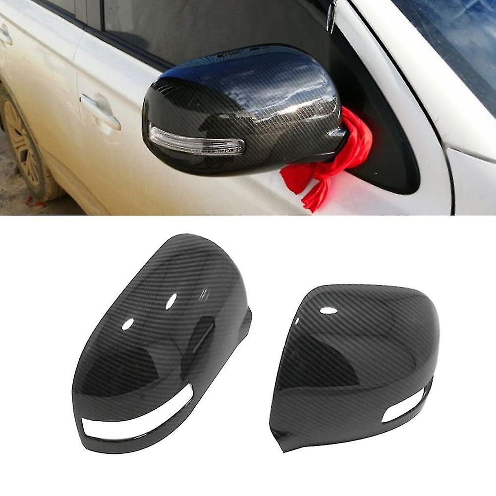 Carbon Fiber Car Rear Mirror Cover Trim For 2013 2014 2015 2016 2017 2018 2019