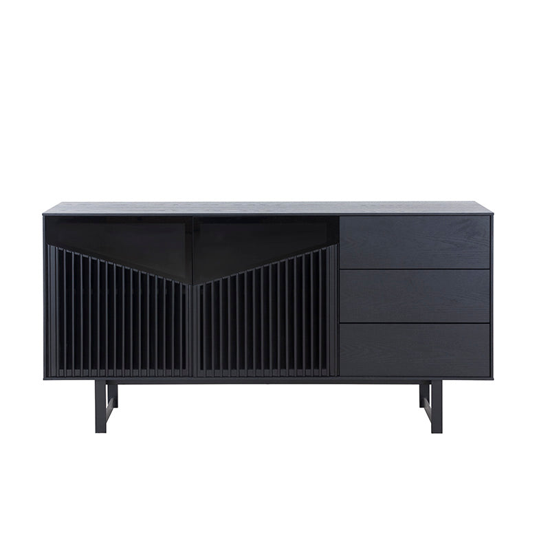 MONTANA Sideboard Buffet 160cm - Black Ash