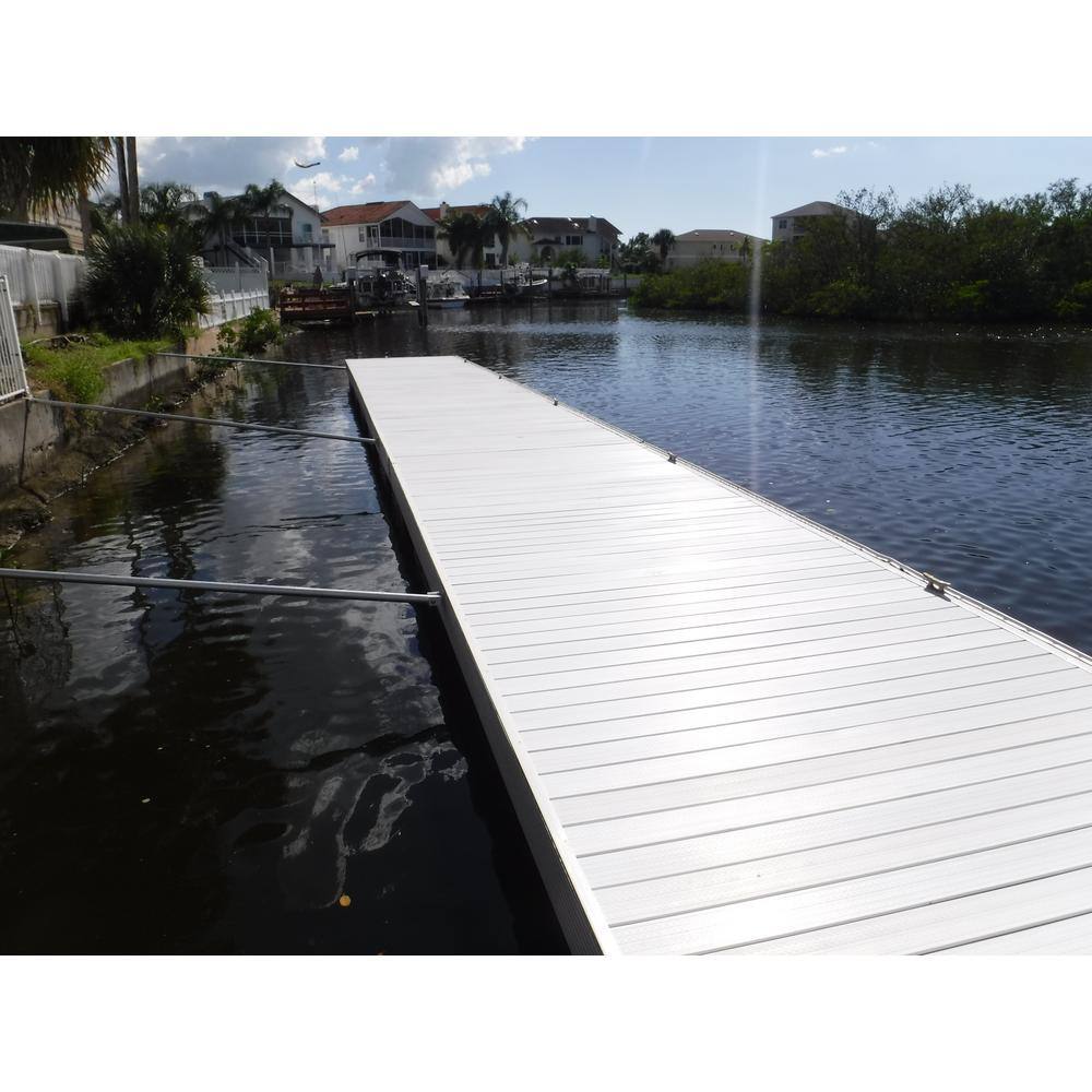 Deck-Top 8 in. x 8 ft. White PVC Decking Board Side Cladding for Composite and Wood Patio Decks (5-Pack) DT8CW8566