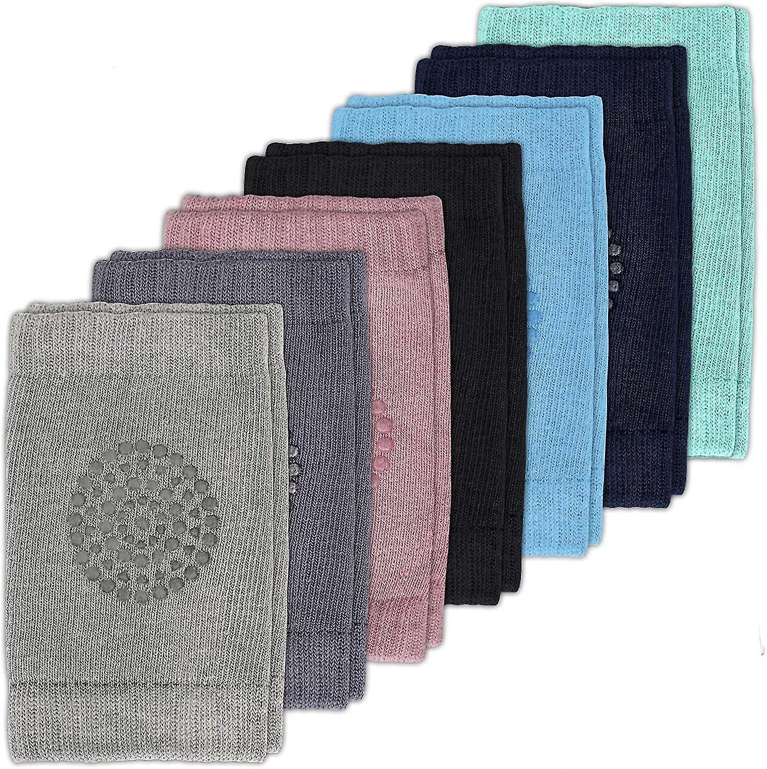 Baby Knee Pads For Crawling - Set Of 7 Colorful - Anti-slip Nubs - Crawling Aid