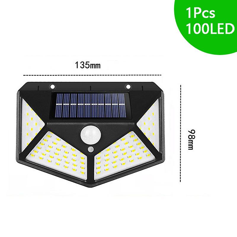 100 Leds 1000lm  Solar Light Outdoor Solar Wall Light Ip65 Waterproof Solar Powered Sunlight For Garden Decoration Outdoor