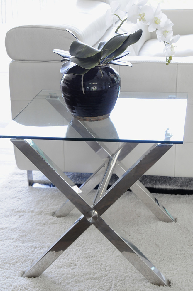 Ella Side Table Clear   Modern   Side Tables And End Tables   by Pangea Home  Houzz