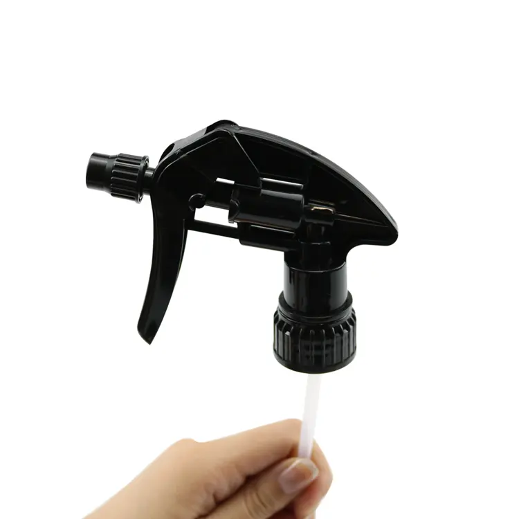 China custom color 28mm water trigger sprayer 24 410 plastic spray black chemical resistant trigger sprayer trigger plastic