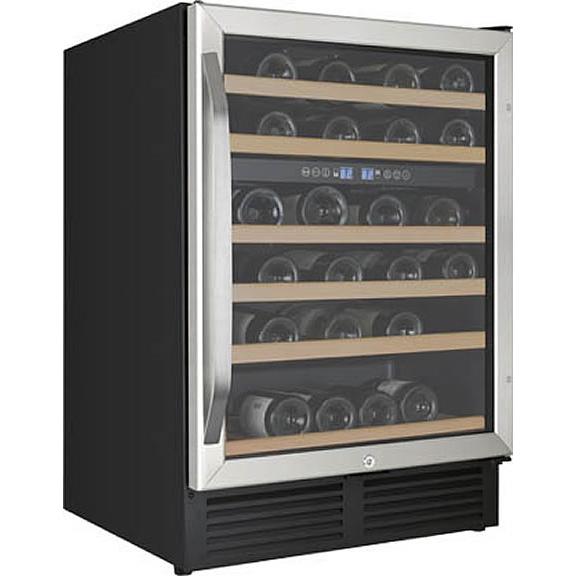 Avanti 24in 49-Bottle Freestanding/Built-In Dual Zone Wine Cooler WCR496DS