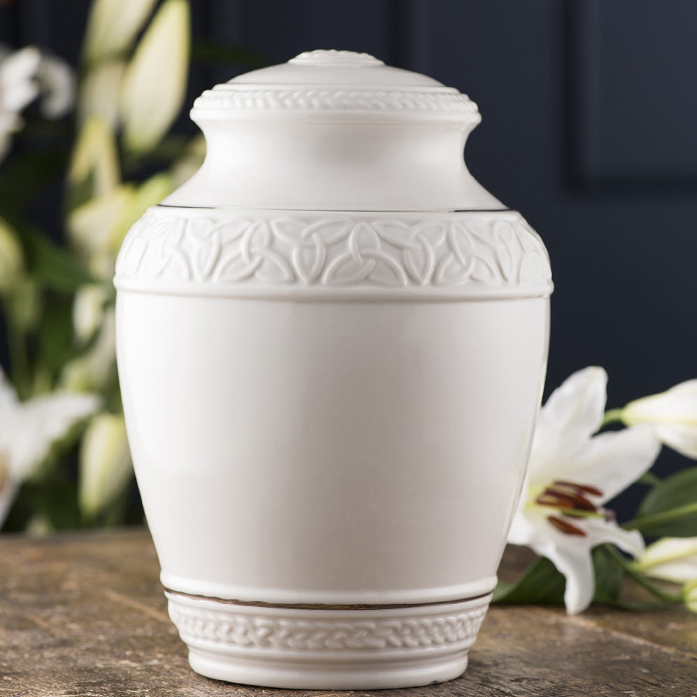 Belleek Classic Celtic Urn