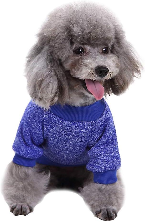 Pet Dog Clothes Dog Sweater Soft Thickening Warm Pup Dogs Shirt Winter Puppy Sweater For Dogs (x-large， Dark Blue)