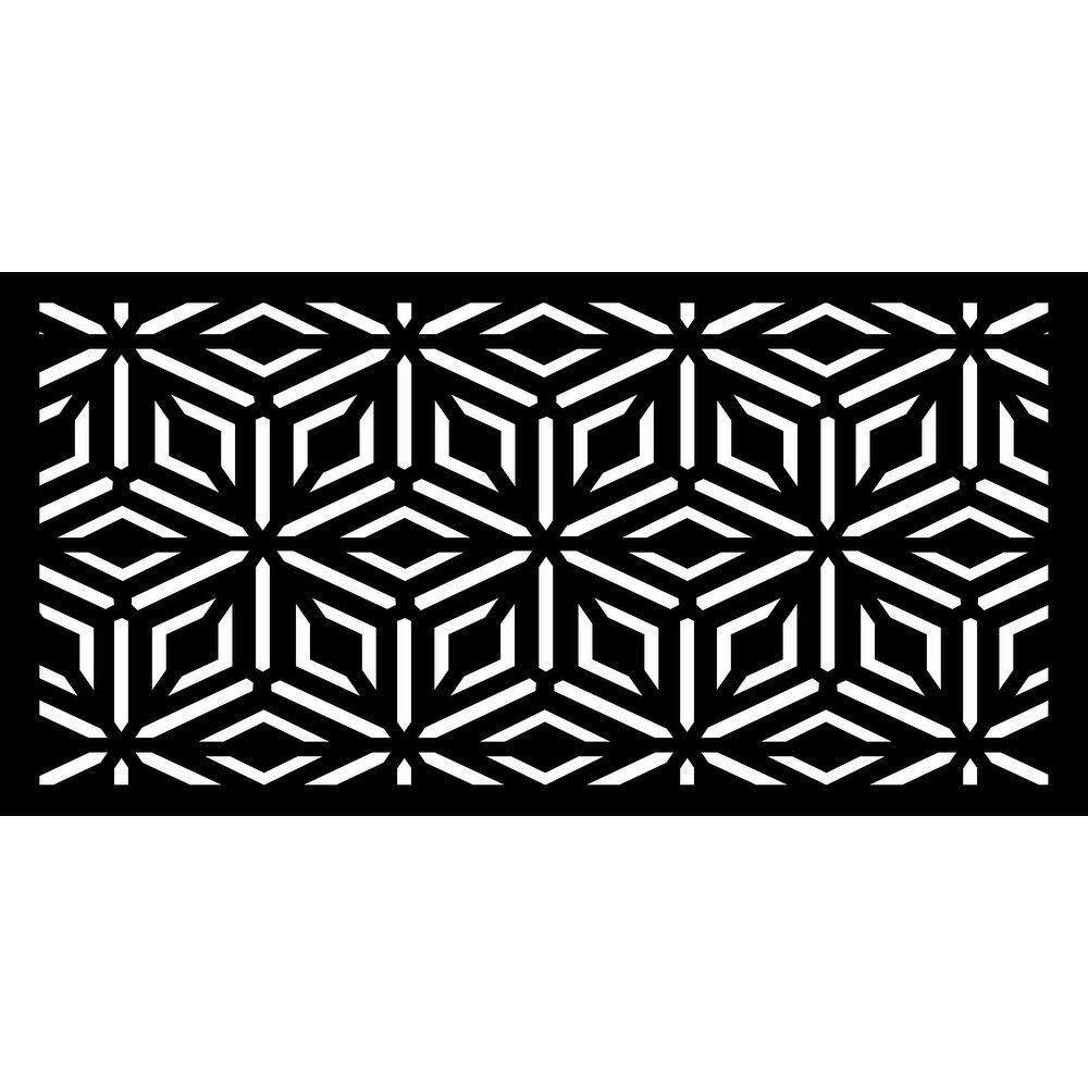 HighlandHome Laser Cut Metal Privacy Fence Screen  24\