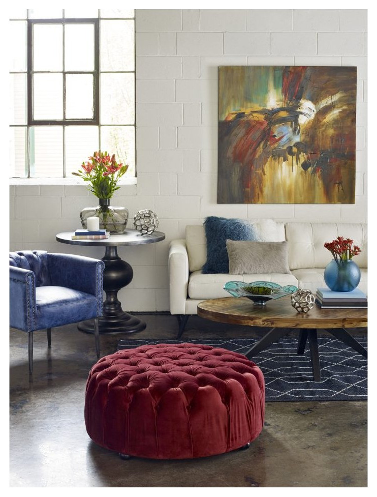 Shapkin Leather Arm Chair   Midcentury   Armchairs And Accent Chairs   by Old Bones Co.  Studios  Houzz