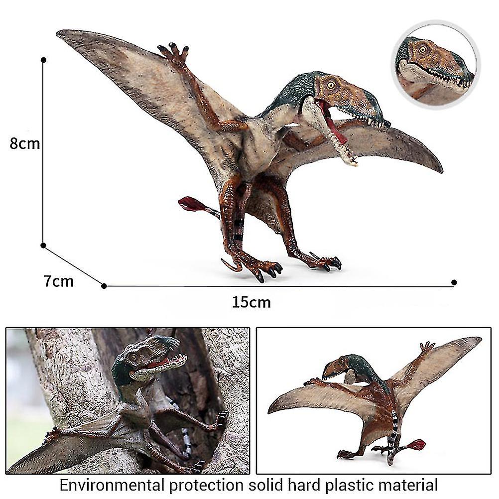 Kids Carnivorous Open Mouth Pterodactyl PVC Dinosaur World Animal Model Action Figures Toy