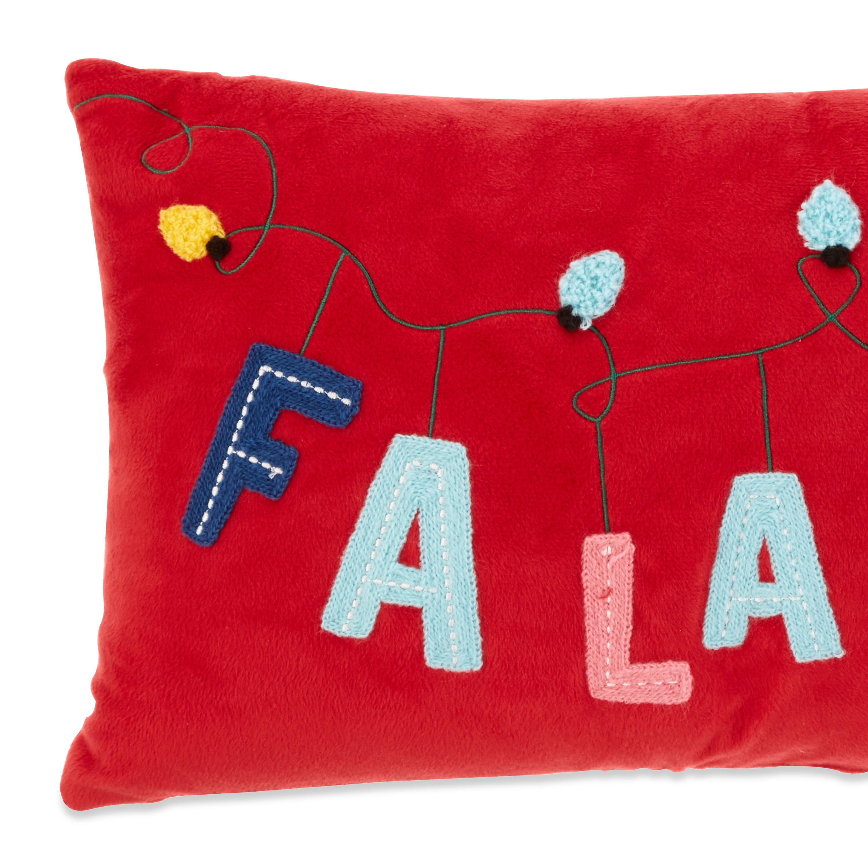 Holiday Time Falala Lumbar Christmas Decorative Pillows, 9x16inch, 2 Count Per Pack