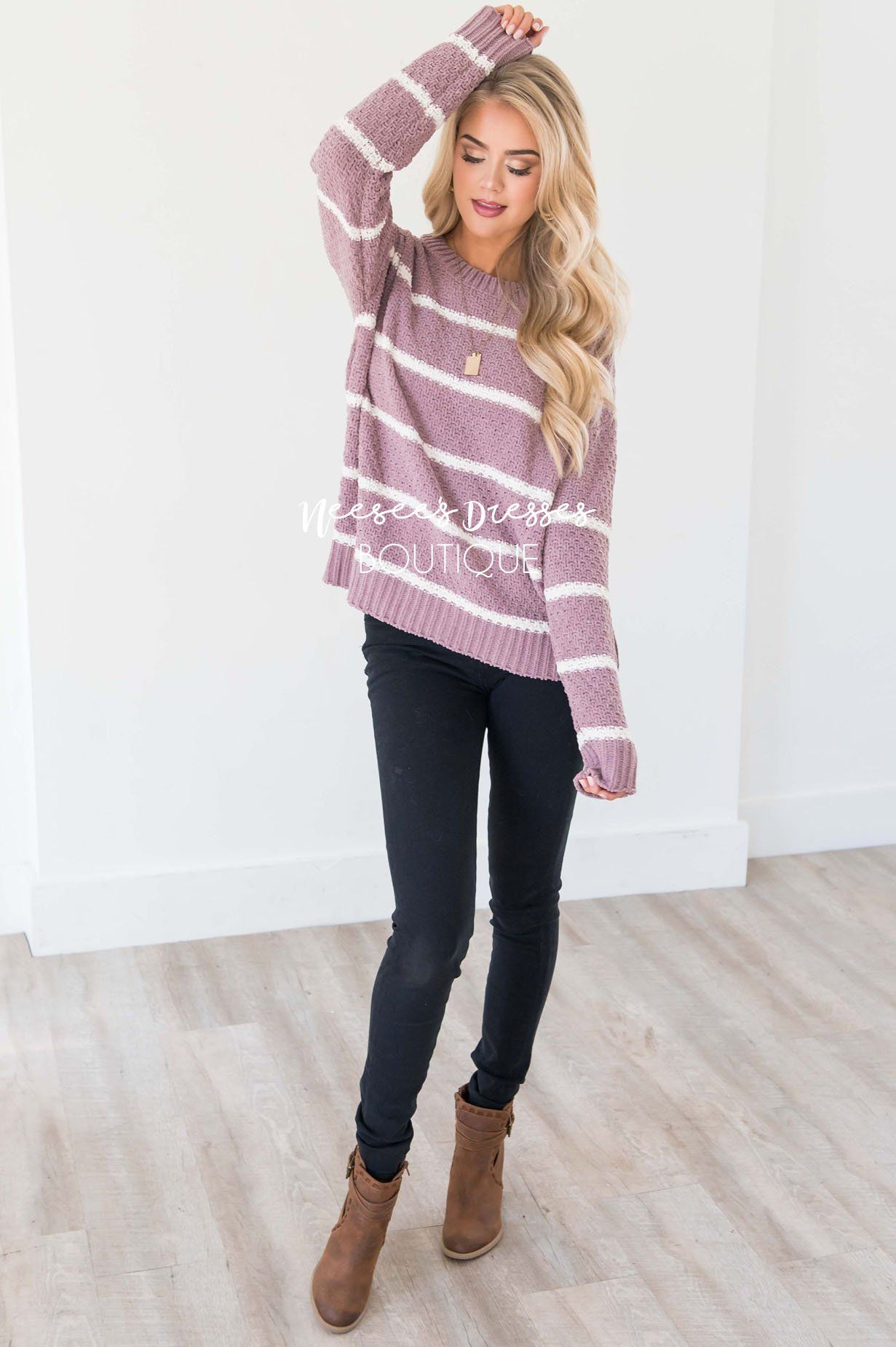 Wondering Heart Striped Sweater