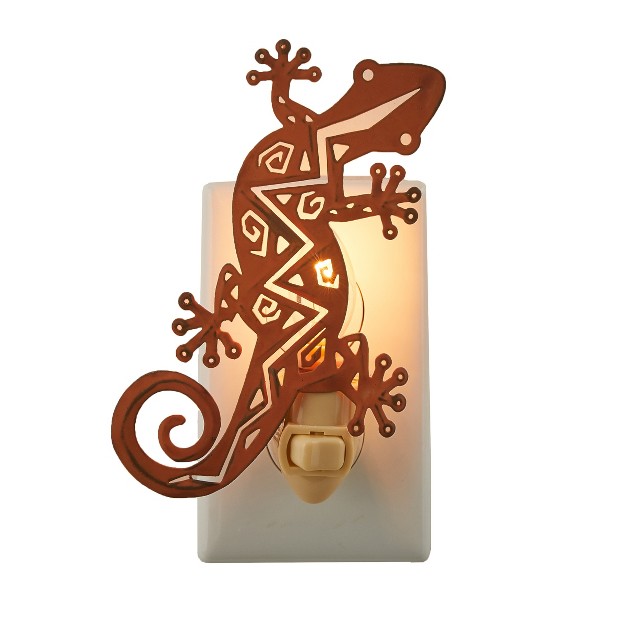 Park Designs Gecko Night Light Orange