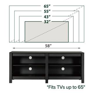 Zinus Camden 57.9 in. Espresso TV Stand Fits for TV's up to 65 in. ZU-UTOTV3-16E