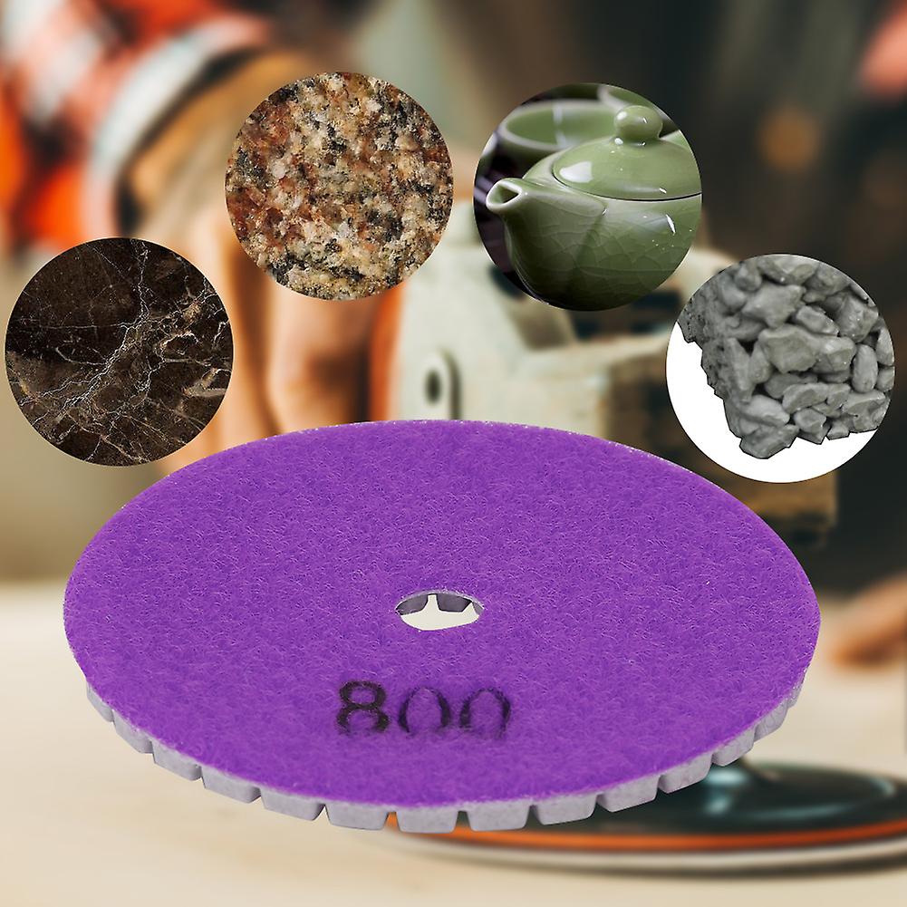 3inch Round Diamond Polishing Pad Granite Marble Grinding Disc Wet Polisher Tool (800#)