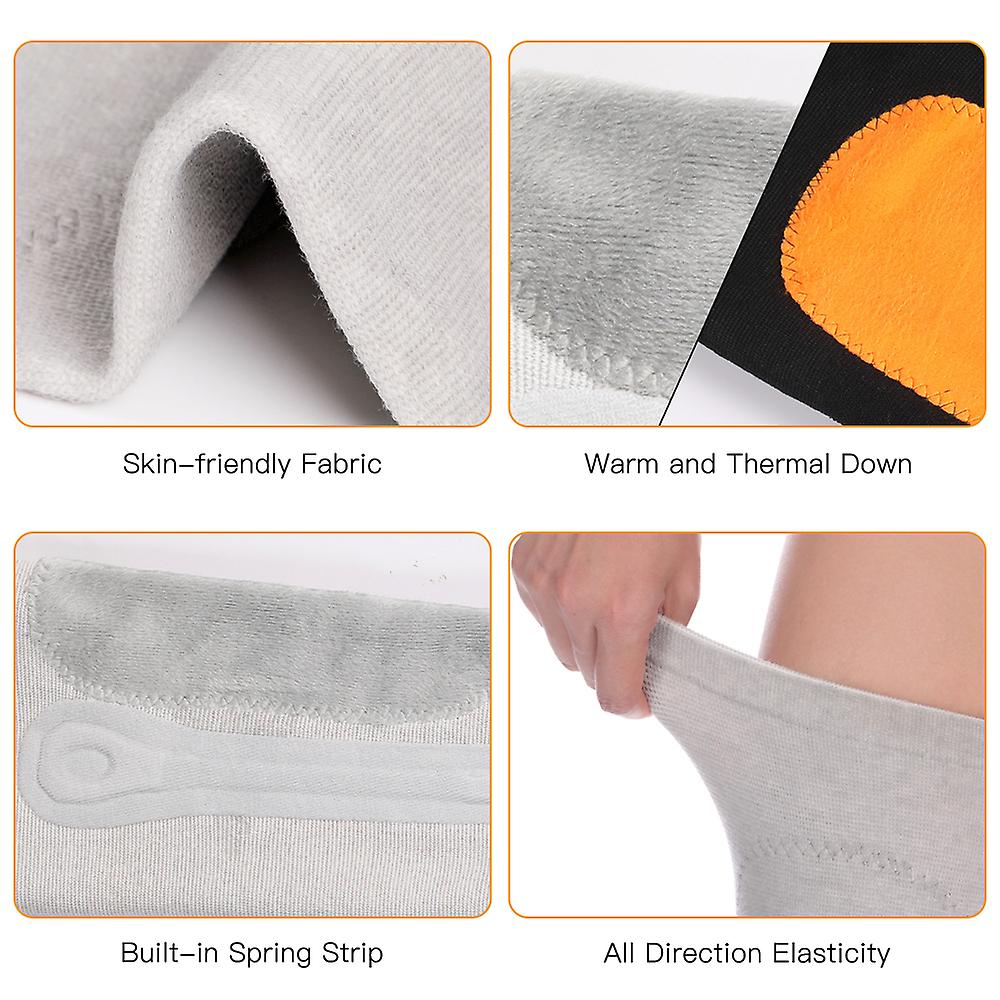 Winter Warm Knee Brace Pads Long Knee Sleeve Thermal Leg Warmer Sports Knee Support No.230013