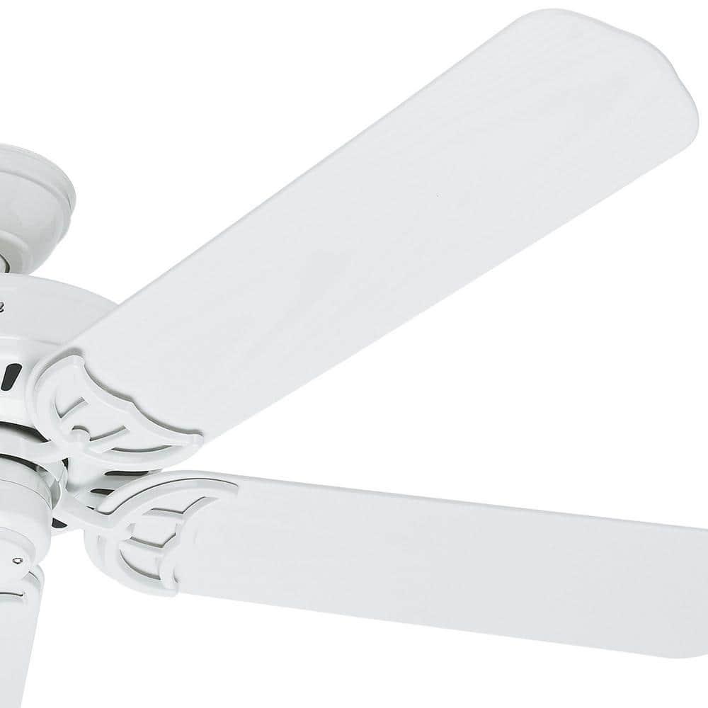 Hunter Bridgeport 52 in IndoorOutdoor White Damp Rated Ceiling Fan