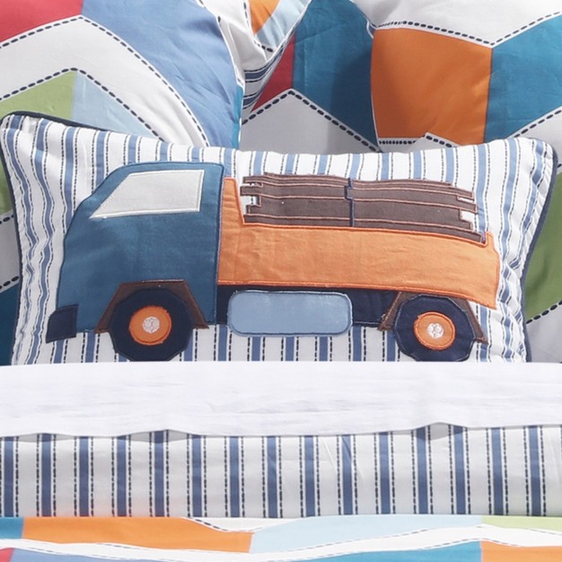 Dominik Appliqued Truck Decorative Pillow Levtex Home