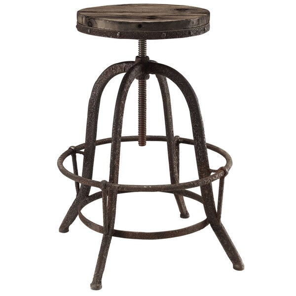 Collect Wood Top Bar Stool