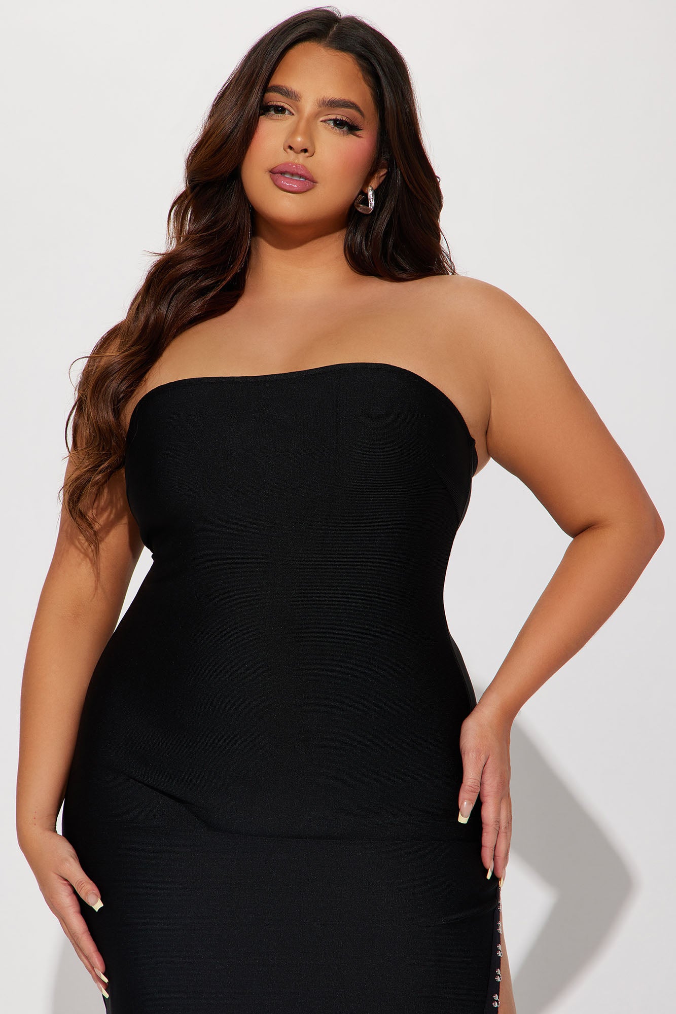 Aubrey Bandage Midi Dress - Black